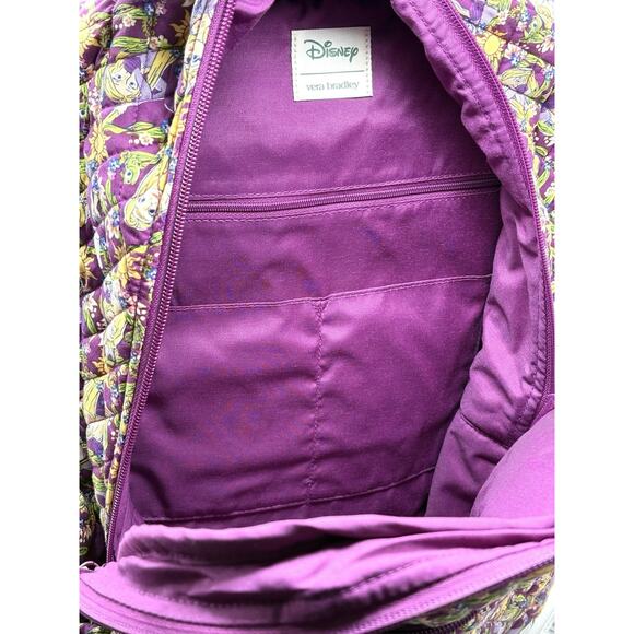Vera Bradley Rapunzel Climbing Ivy Essential Large Backpack Bag Charm Set NWT main image 8